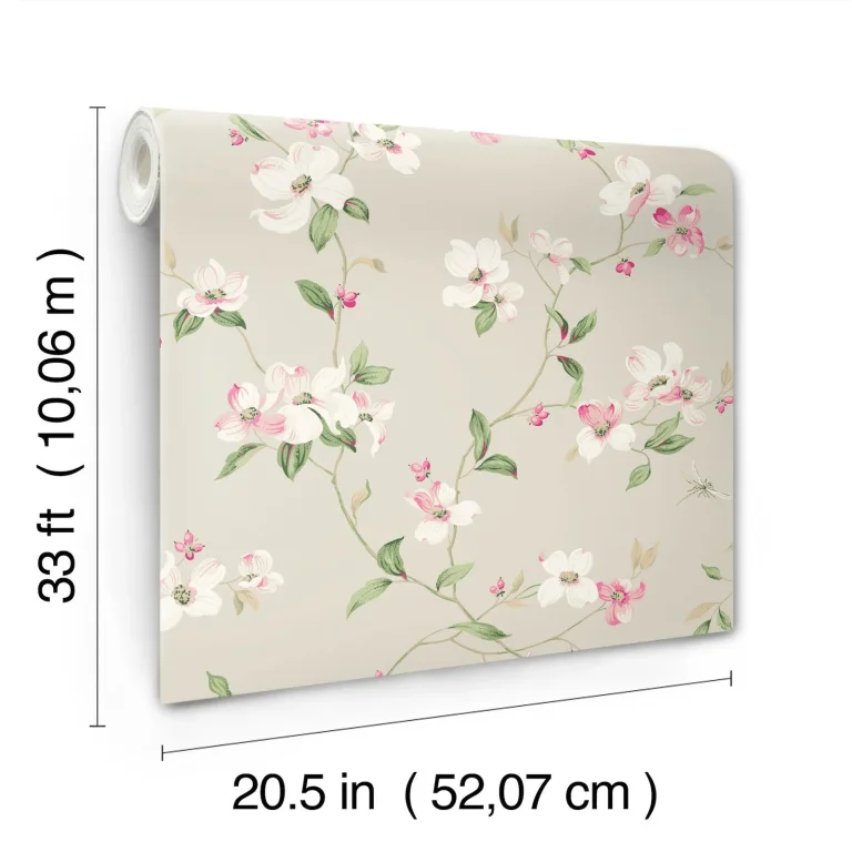 Dogwood Wallpaper - Taupe — Ảnh 4
