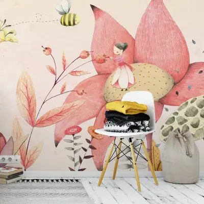 Thumbelina - Wall Mural 5427 - Round - 144cm diameter