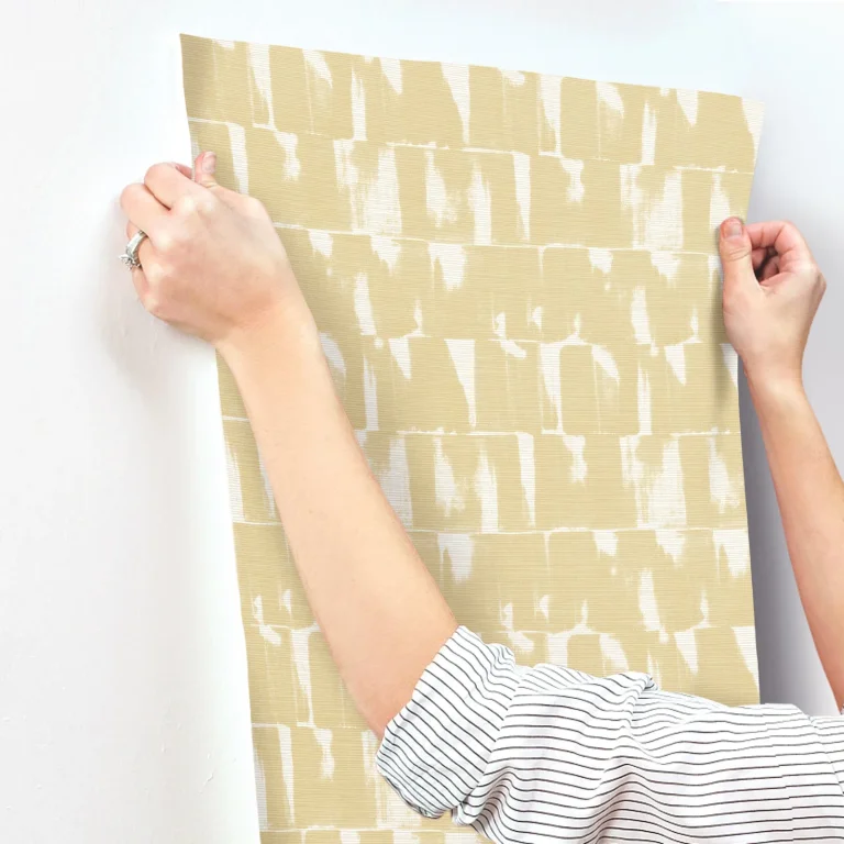 Bancroft Artistic Stripe Wallpaper - Gold — Ảnh 6