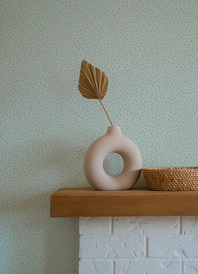 Cassie Petite Polka Wallpaper - Light Blue — Ảnh 5