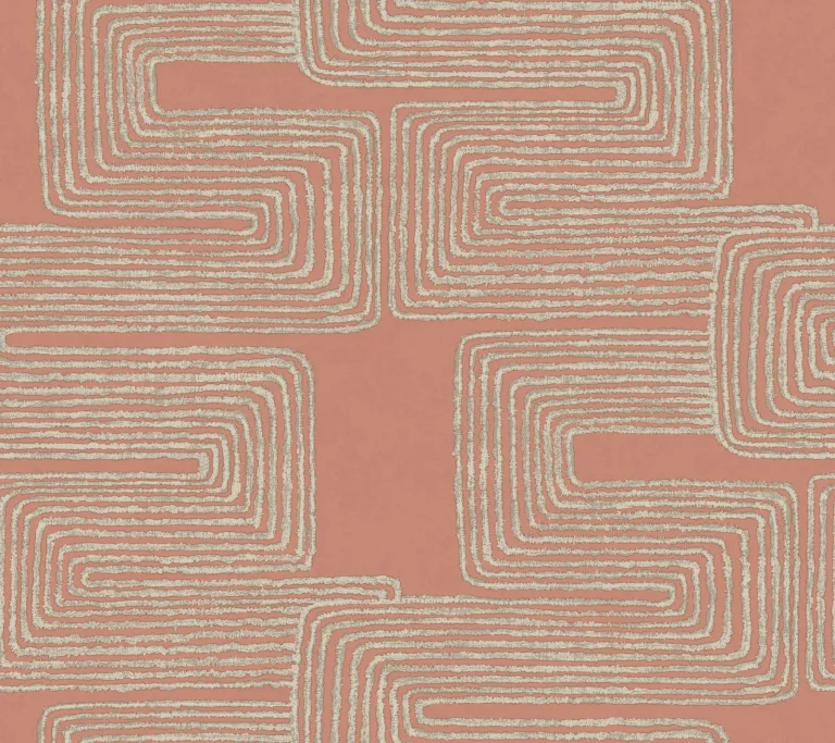 Zulu Thread Wallpaper - Coral/Glint — Ảnh 6