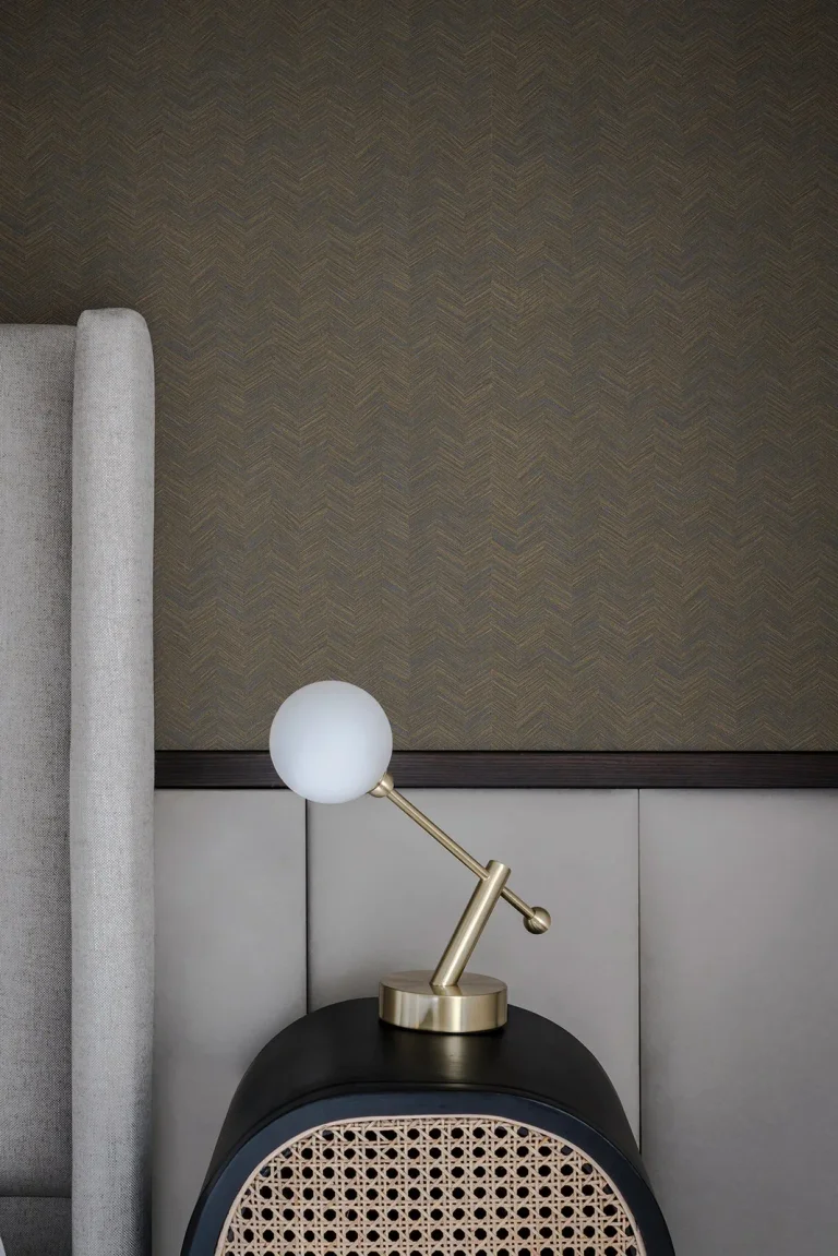 Raised Chevron Wallpaper - Blue — Ảnh 3