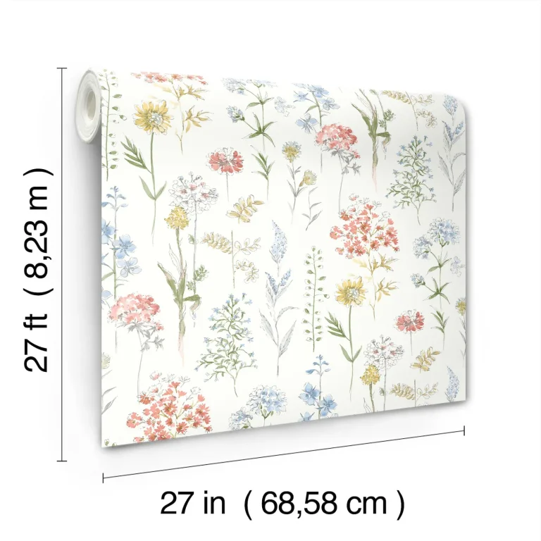 Chesapeake Bergamot Wildflower Wallpaper - Multicolor — Ảnh 3