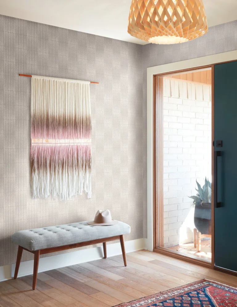 Magnolia Home Vantage Point Peel and Stick Wallpaper - Soft Grey — Image 2