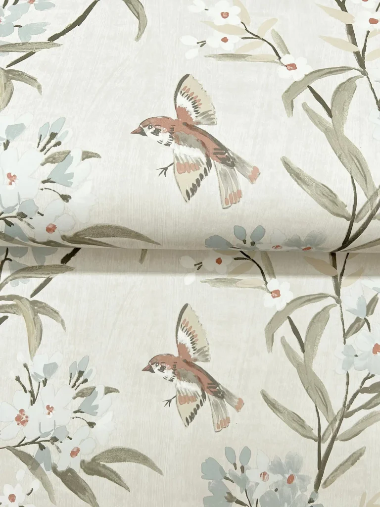 Chesapeake Tea Olive Finch Frolic Wallpaper - Beige — Ảnh 7