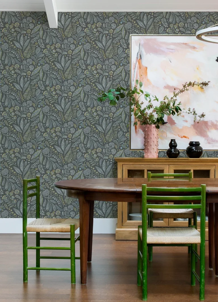 Briar Floral Wallpaper - Grey — Ảnh 5