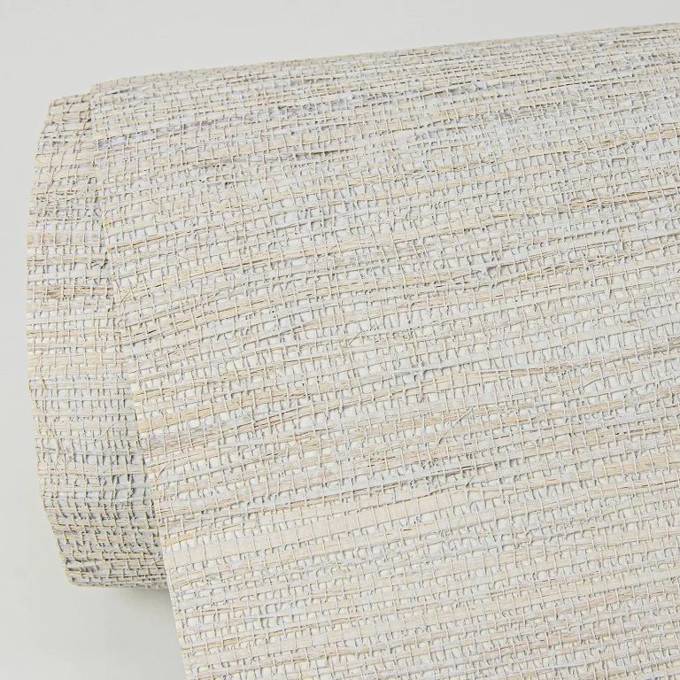 Kira Hemp Grasscloth Wallpaper - Dove — Ảnh 2