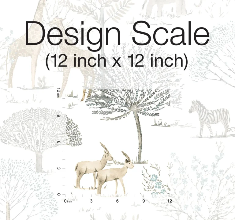 On the Savanna Peel and Stick Wallpaper - Beige/White — Ảnh 7