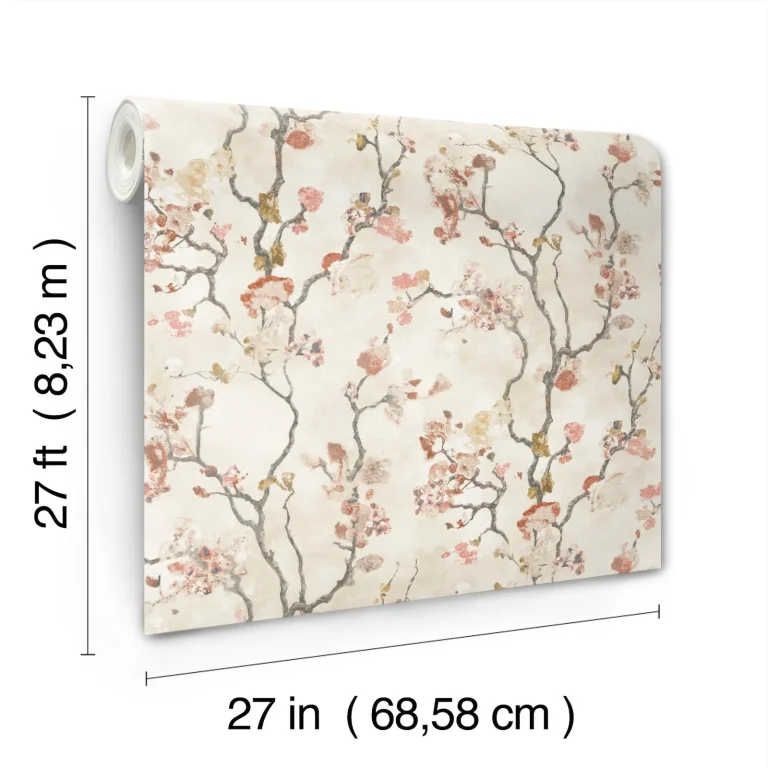 Avril Chinoiserie Wallpaper - Coral — Image 3
