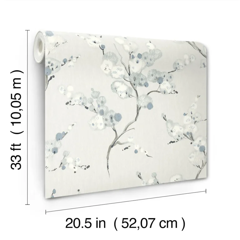 Bliss Blossom Wallpaper - Sky Blue — Ảnh 5