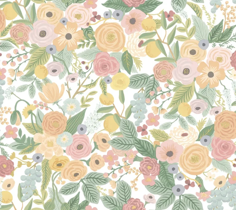 Rifle Paper Co. Garden Party Peel and Stick Wallpaper - Pastel Multi — Ảnh 5