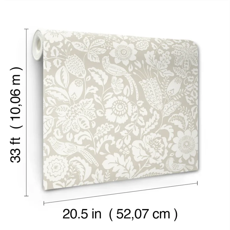 Marta Floral Trail Wallpaper - Beige — Ảnh 7