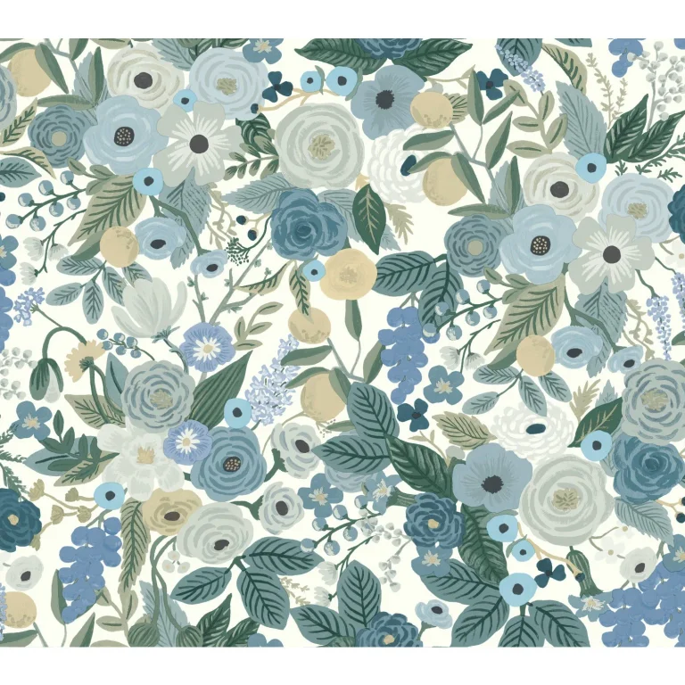Rifle Paper Co. Garden Party Wallpaper - Indigo Multi — Ảnh 4