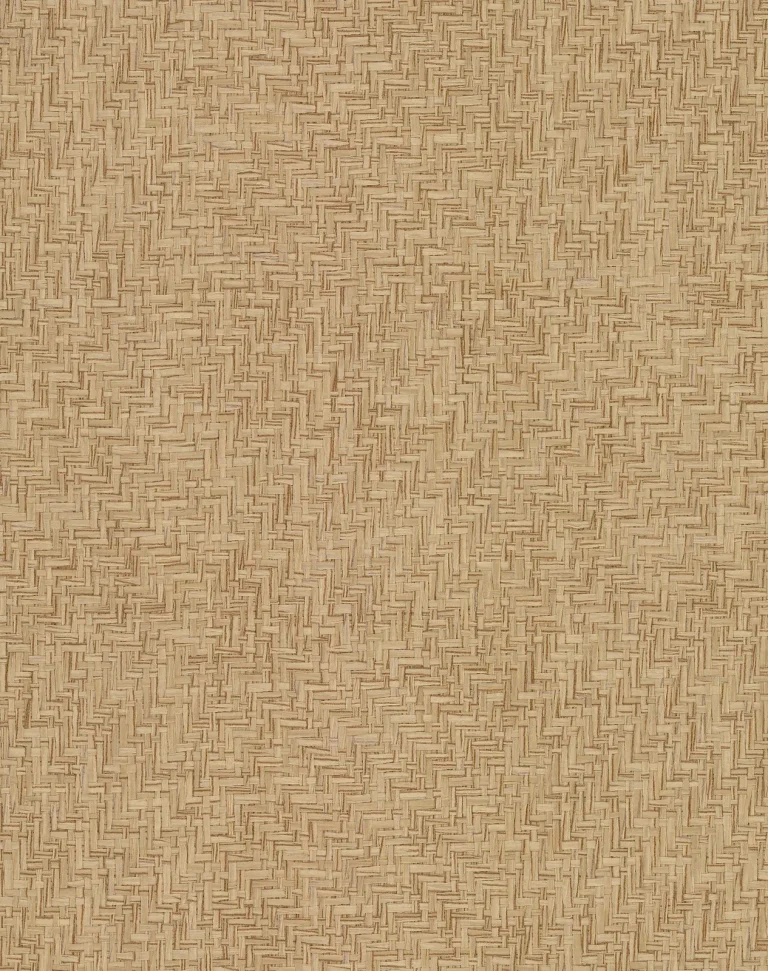 Interlocking Weave Sisal Grasscloth Wallpaper - Gold — Ảnh 4