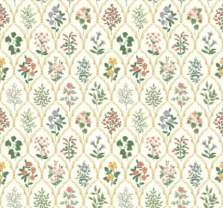 Rifle Paper Co. Hawthorne Wallpaper - Rose Multi — Ảnh 3