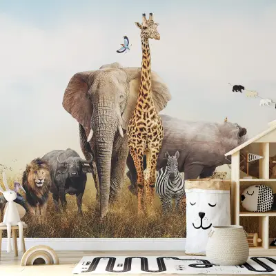 African Animals - Wall Mural 5521 - 8 Panel - 384cm x 260cm