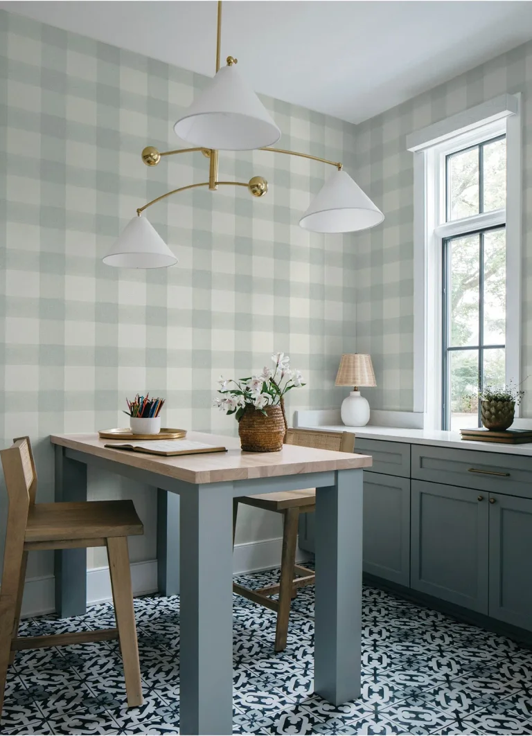Chesapeake Thorpe Wallpaper - Aqua — Image 5