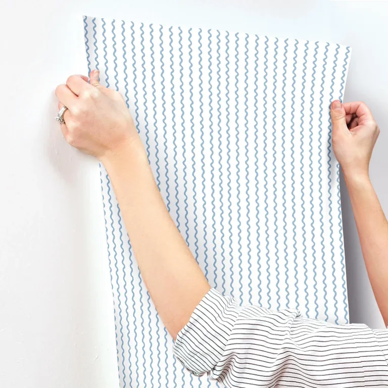 Rifle Paper Co. Rickrack Wallpaper - Blue — Ảnh 7