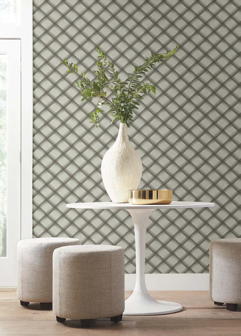 Candice Olson Bayside Basket Weave Wallpaper - Mocha — Ảnh 4