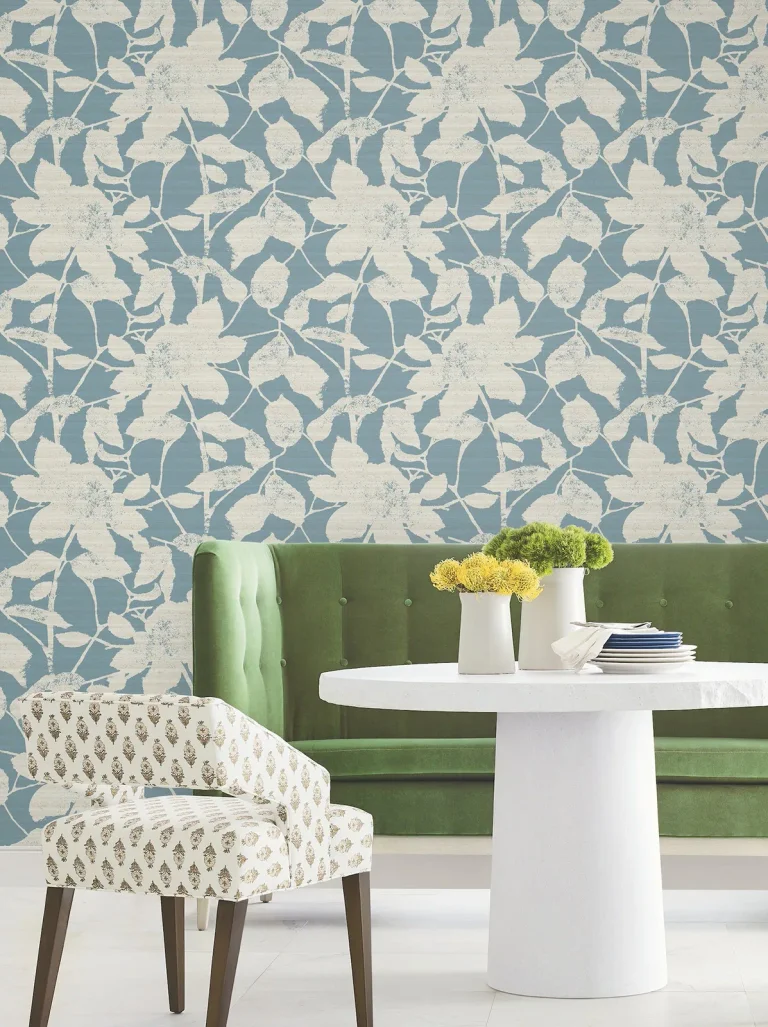 Solange Botanical Wallpaper - Teal — Ảnh 4