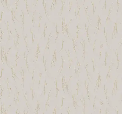 Sprigs Wallpaper - Light Grey/Gold