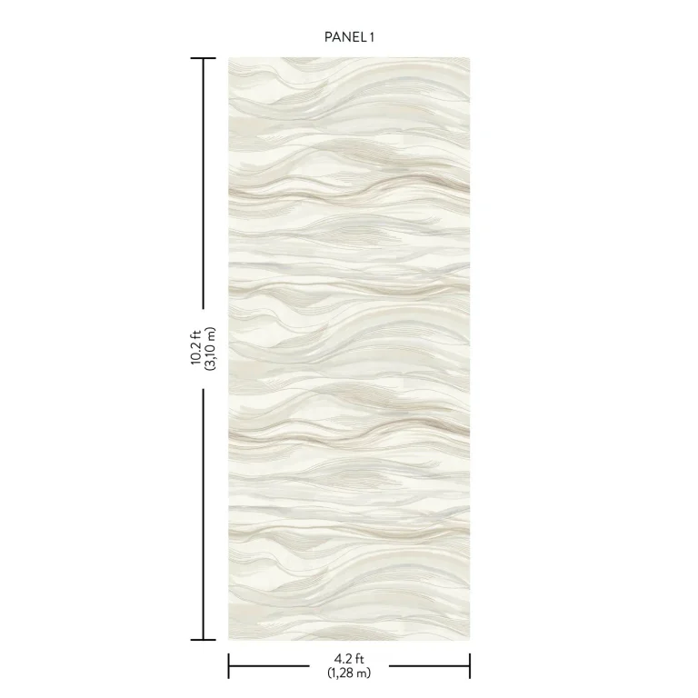 Currents Wall Mural - Neutral — Ảnh 3