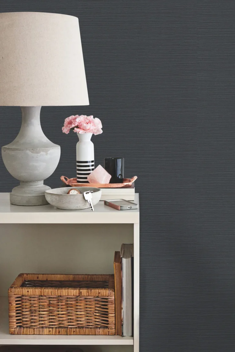 Shining Sisal Wallpaper - Navy — Ảnh 3