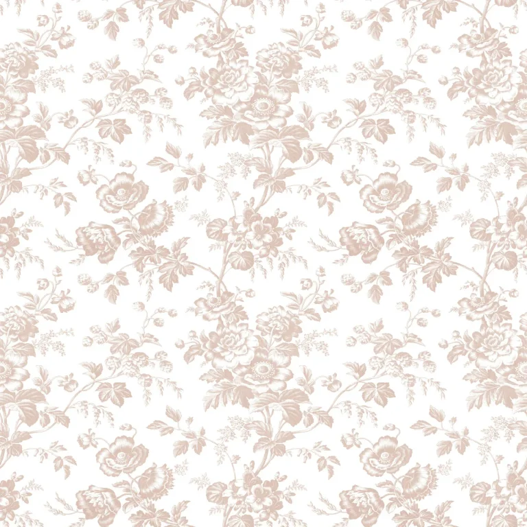 Anemone Toile Wallpaper - Blush — Ảnh 6