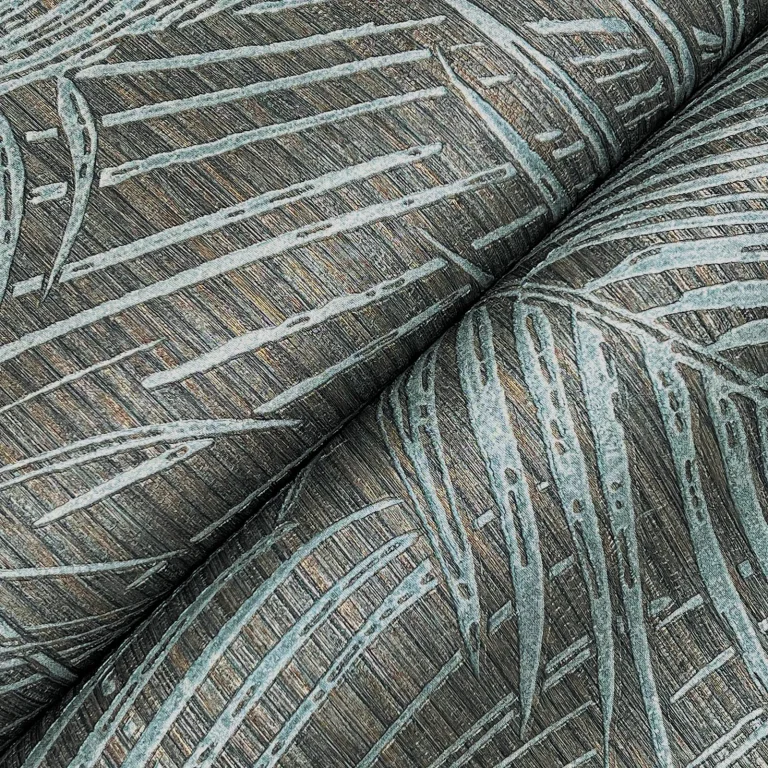 Della Palm Wallpaper - Blue Multi — Ảnh 2