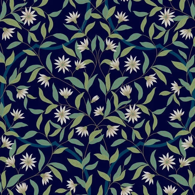 Jasmine Wallpaper - Indigo — Ảnh 5