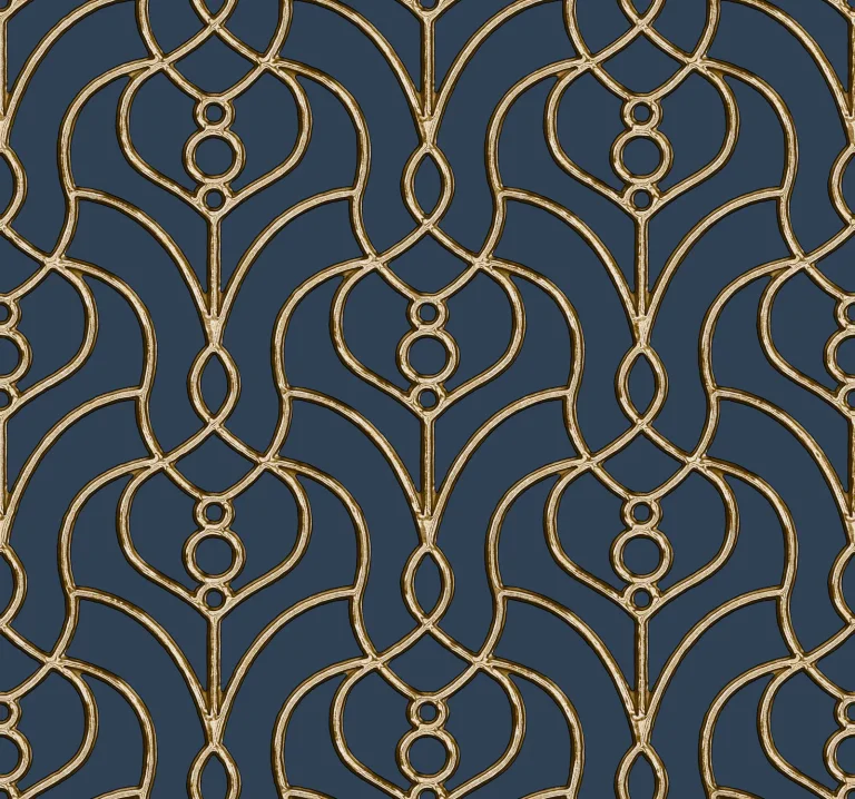 Candice Olson Divine Trellis Wallpaper - Navy — Ảnh 6