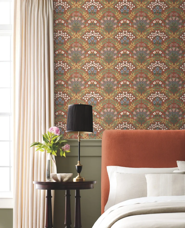 Rifle Paper Co. Bramble Wallpaper - Rust — Ảnh 2
