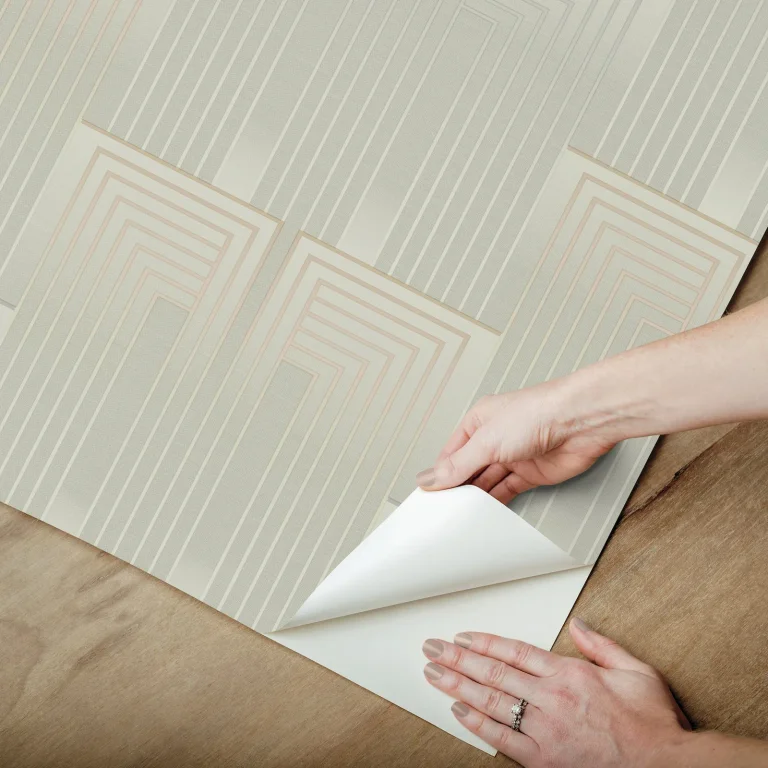 Candice Olson Vanishing Peel and Stick Wallpaper - Taupe & Pearl — Ảnh 6