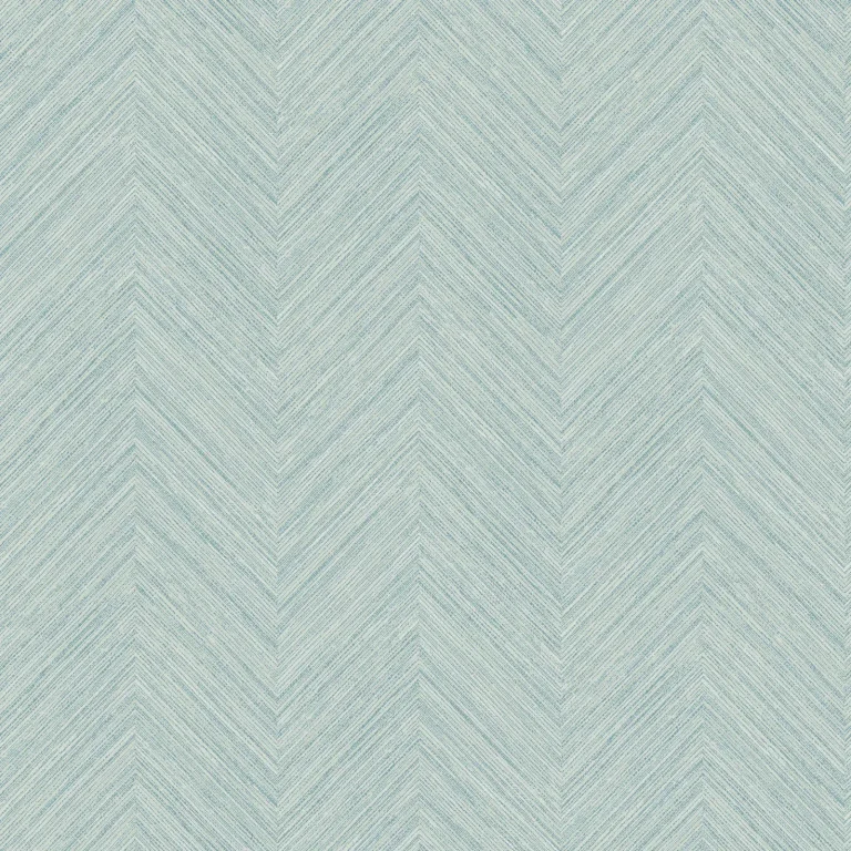 Chesapeake Caladesi Linen Chevron Wallpaper - Aqua — Ảnh 5