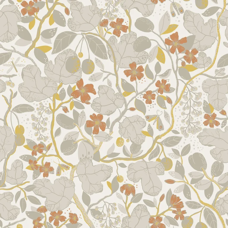 Ewald Garden Vines Wallpaper - Grey — Ảnh 2