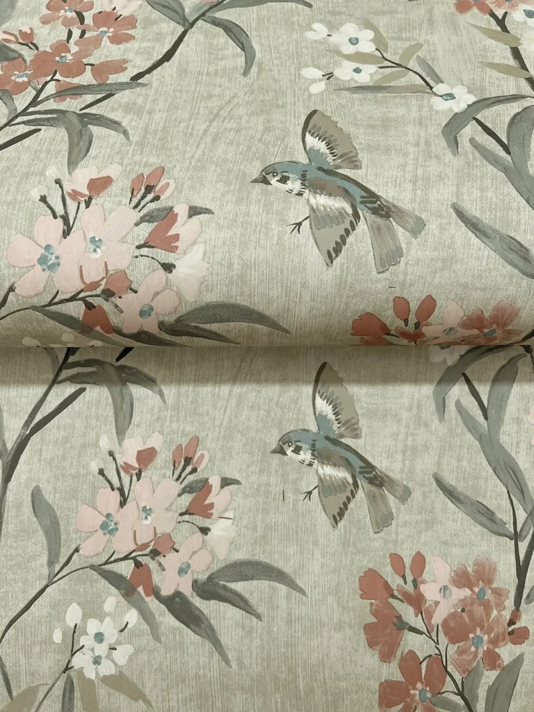 Chesapeake Tea Olive Finch Frolic Wallpaper - Green — Ảnh 7