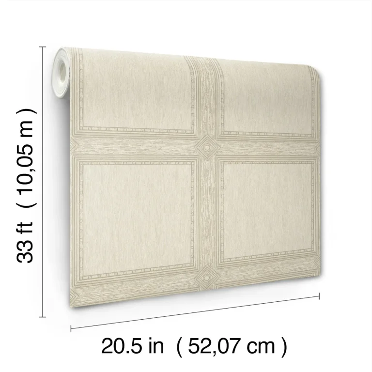 Chris Loves Julia Moorland Wood Panel Wallpaper - Ivory — Ảnh 7