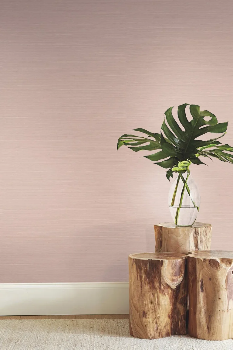 Makasa Sisal Wallpaper - Blush — Image 5