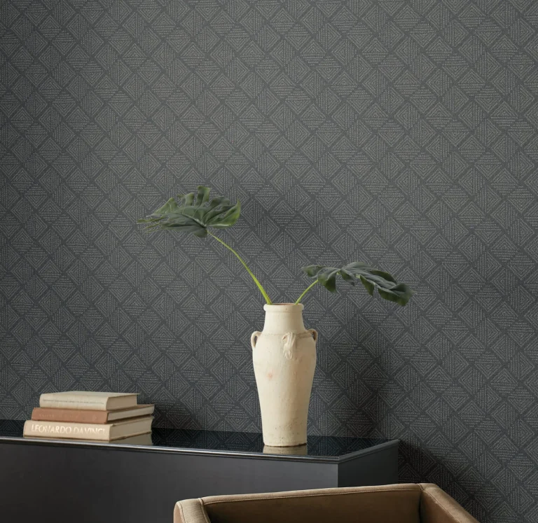 Magnolia Home Center Square Wallpaper - Charcoal — Ảnh 3