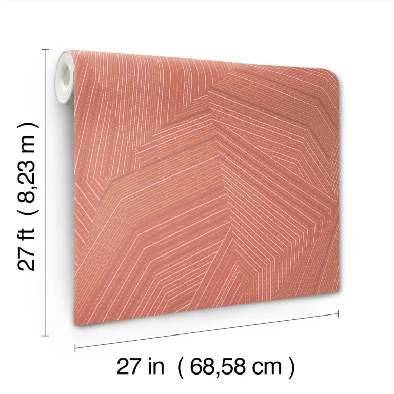 Dotted Maze Wallpaper - Desert Red — Ảnh 3