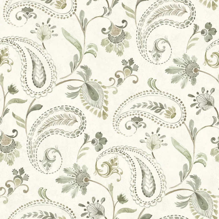 Chesapeake Darlene Jacobean Wallpaper - Green — Ảnh 4