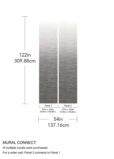Mist Ombre Wall Mural - Mist