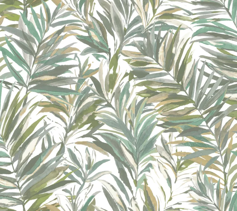 Swaying Palms Wallpaper - Olive & Aegean — Ảnh 3