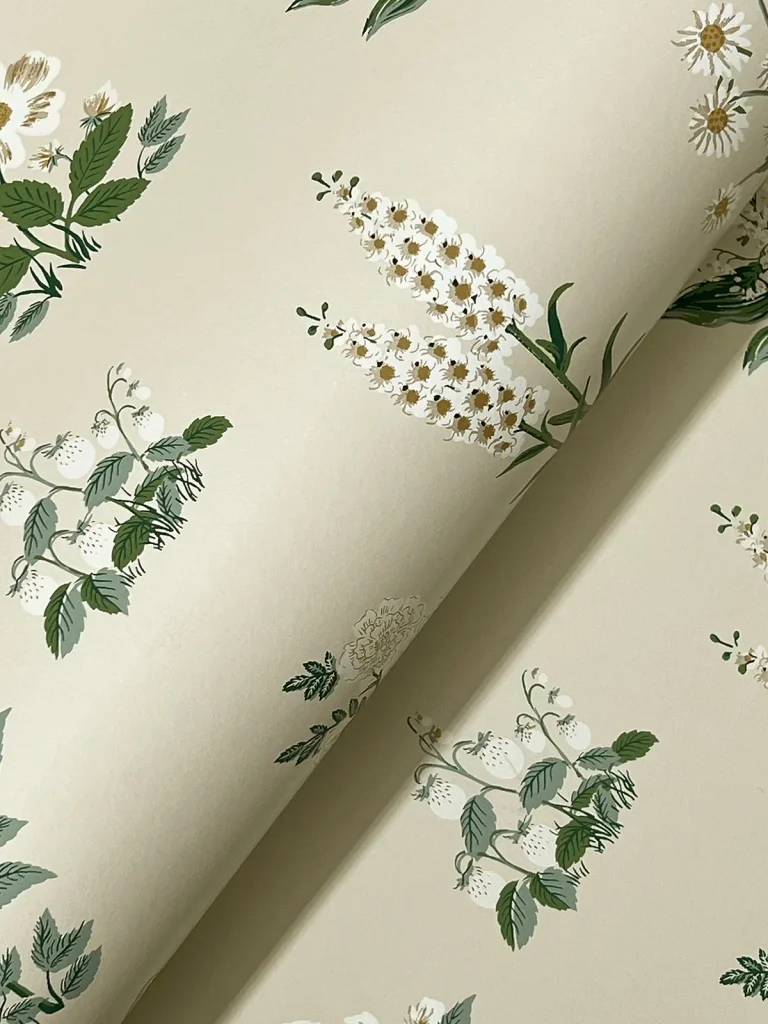 Rifle Paper Co. Botanical Wallpaper - Cream — Ảnh 6