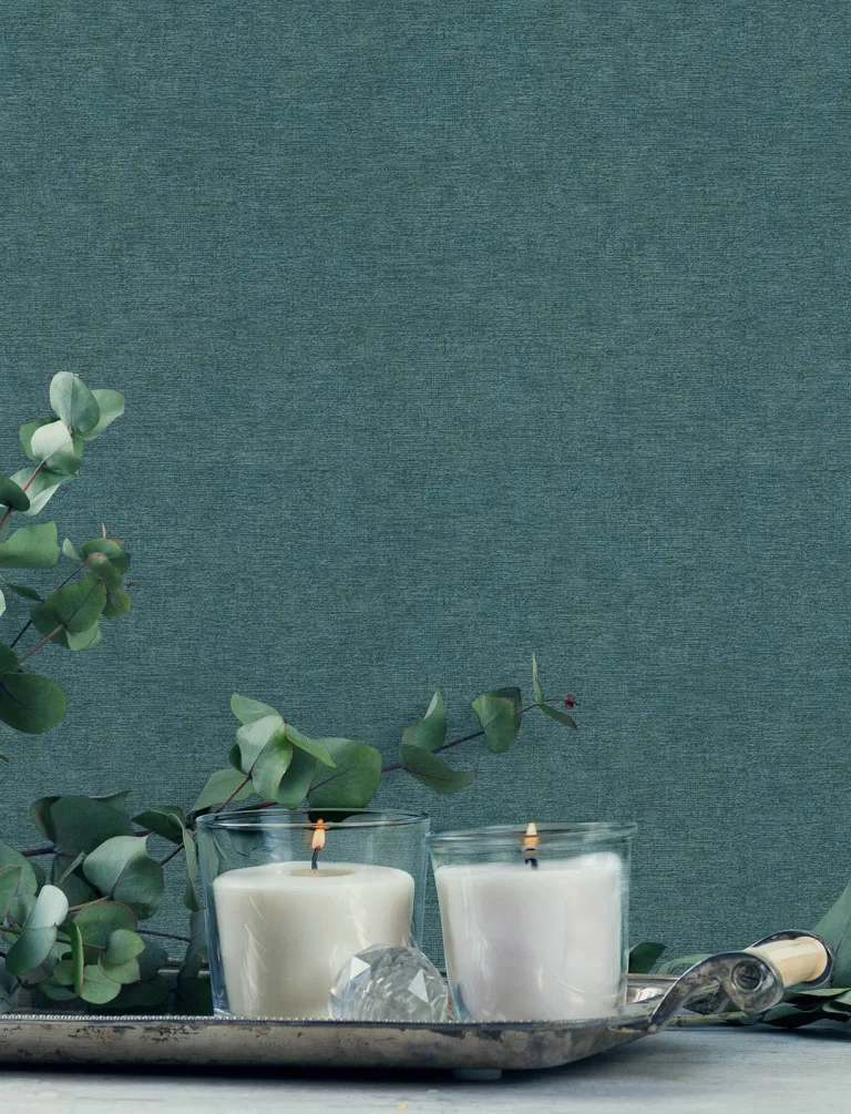 Chesapeake Tansy Distressed Wallpaper - Teal — Ảnh 4