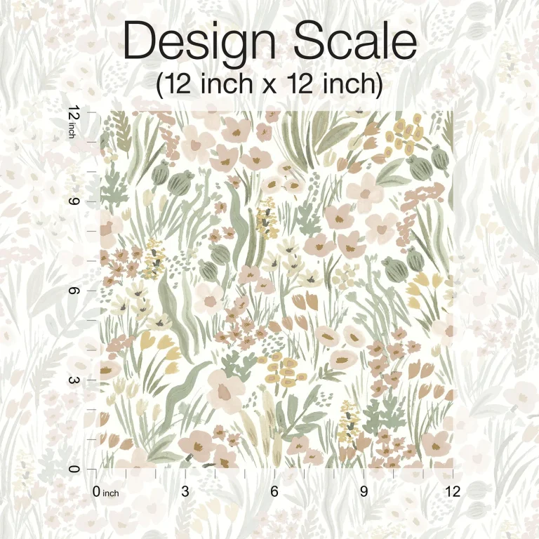 Rifle Paper Co. Lea Peel and Stick Wallpaper - Blush — Ảnh 2