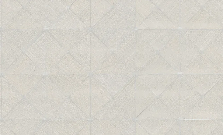 Dazzling Diamond Sisal Grasscloth Wallpaper - White/Silver — Ảnh 3