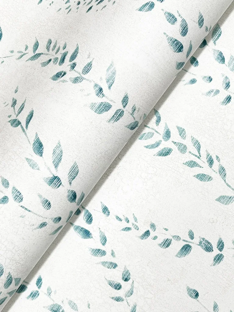 Alpenrose Vine Wallpaper - Sapphire — Image 4