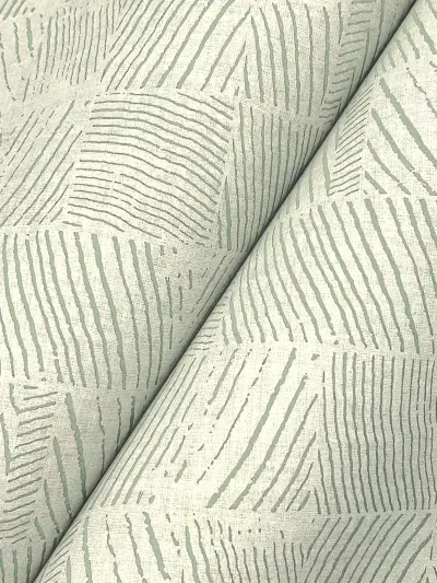 Woodcut Wallpaper - Green & Stone