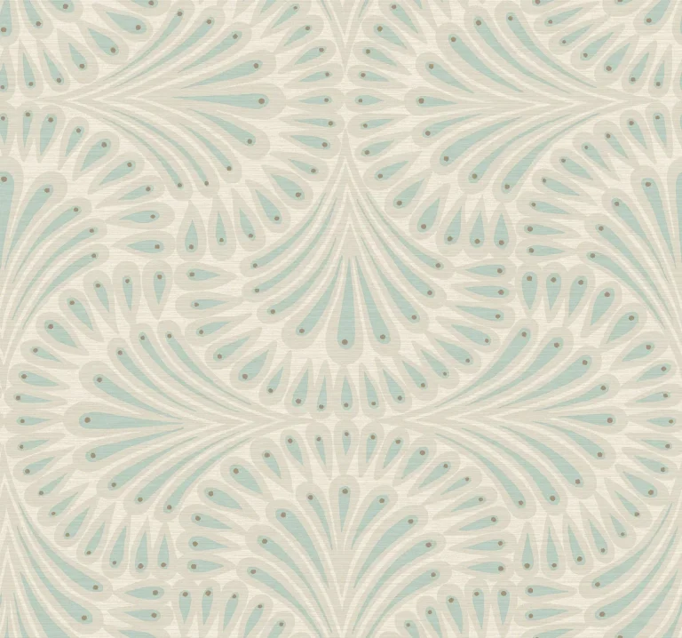 Cabaret Wallpaper - Cream/Spa Blue — Ảnh 4